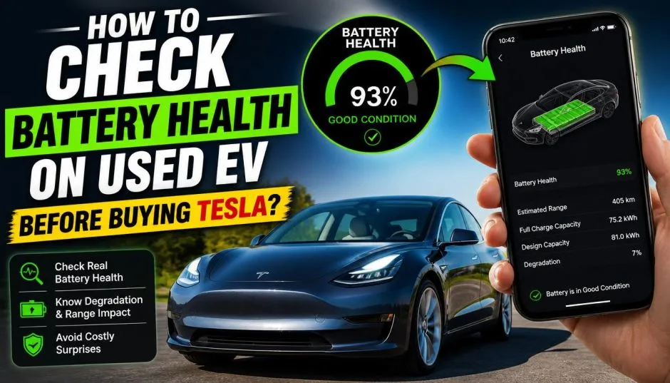 How to Check Battery Health On Used EV before Buying Tesla?